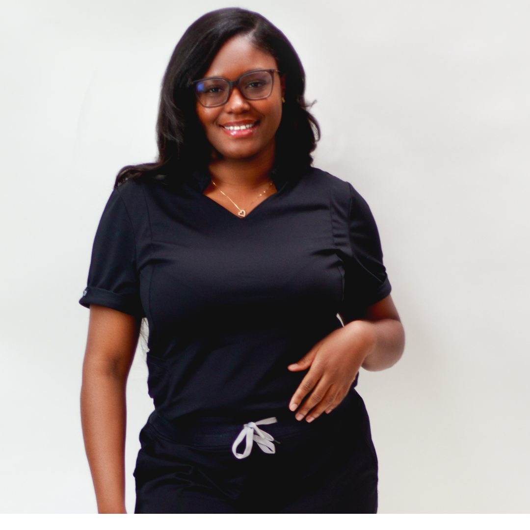Timeless Black Scrub Top